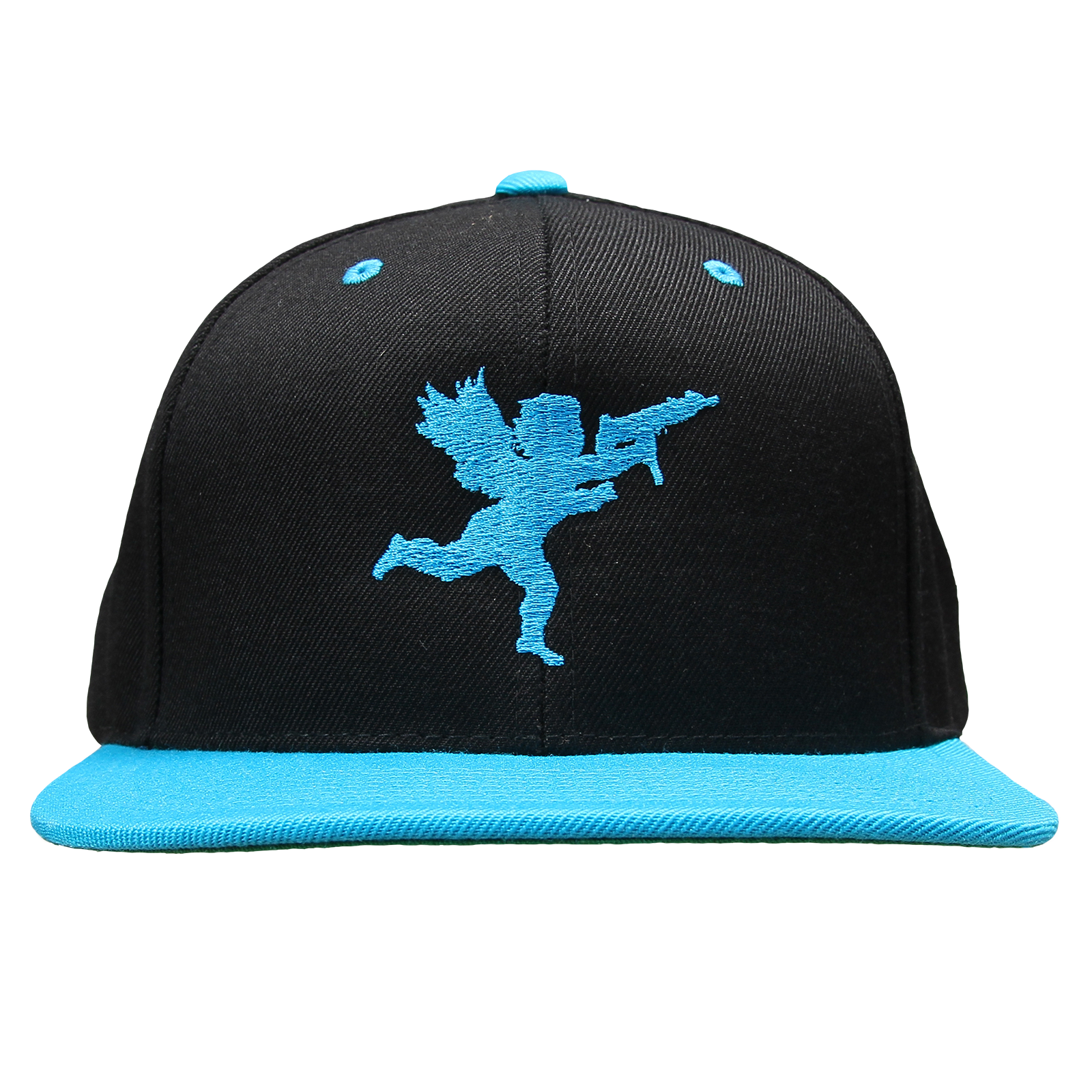 Vanilla Ice Cupid on Black/Teal Snapback