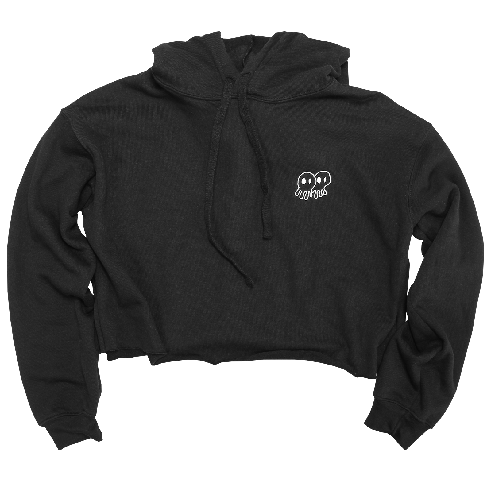 Skullconut Cropped Hoodie Pepper