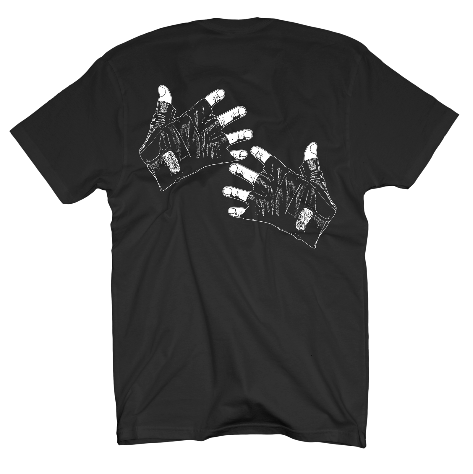 Fingerless Glove Tour TShirt On Black Andrew Dice Clay