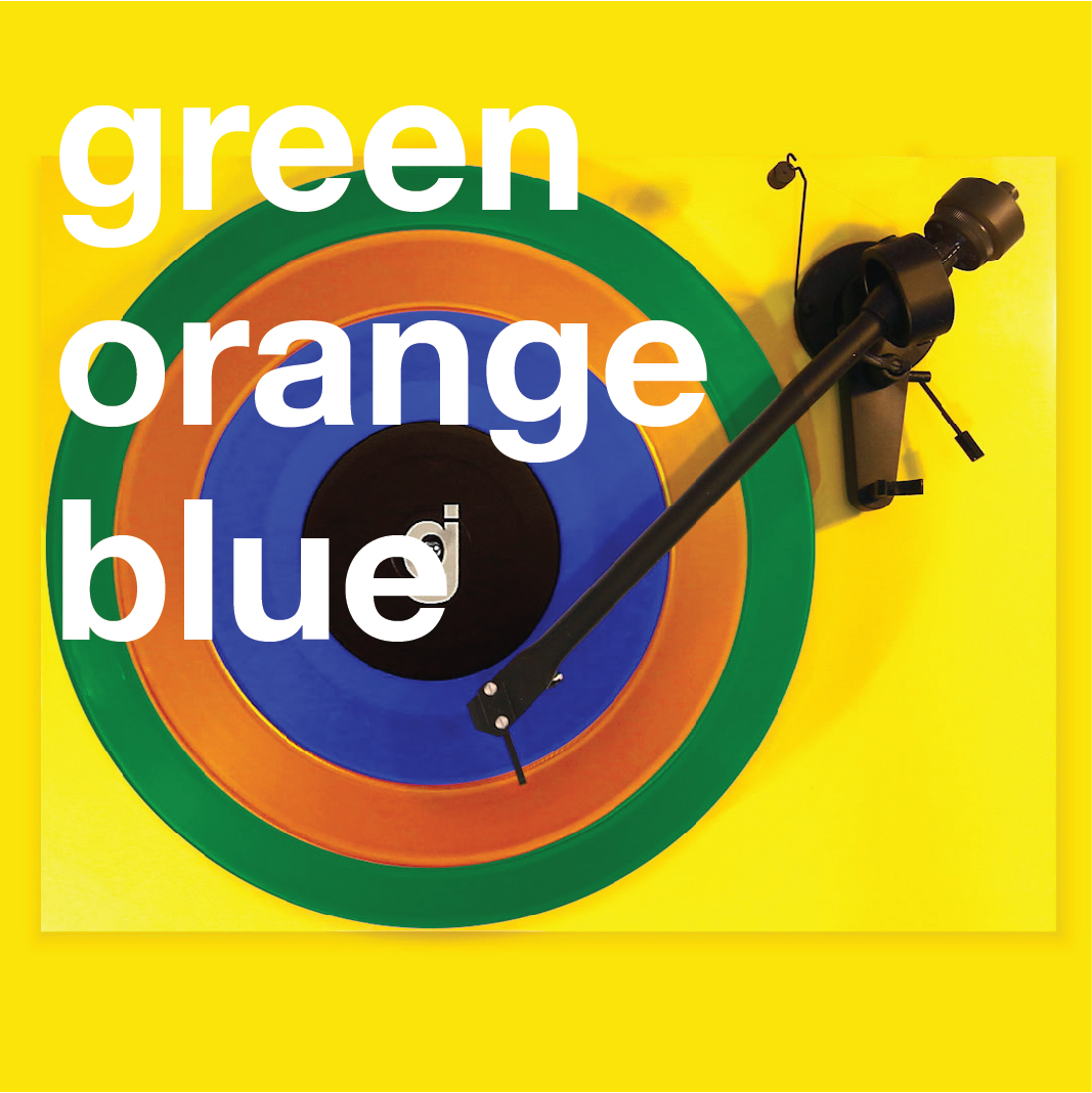 Glassjaw Coloring Book Vinyl Green, Orange, Blue
