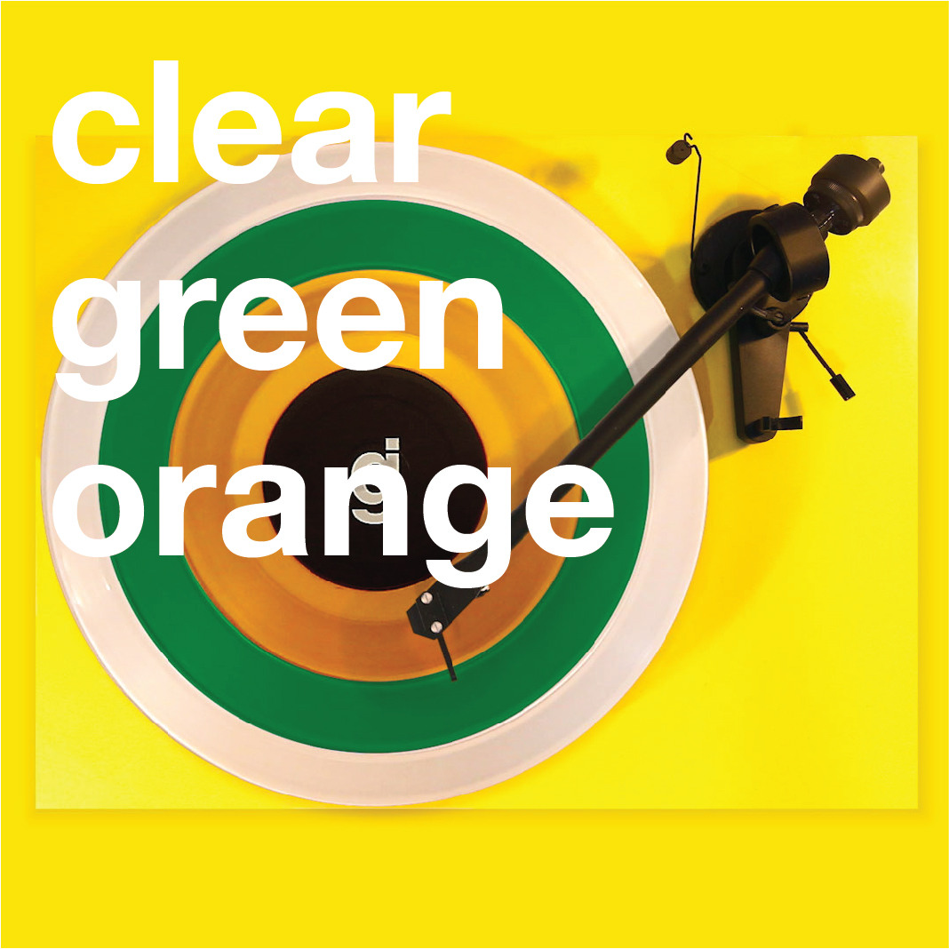 Glassjaw Coloring Book Vinyl Clear, Green, Orange