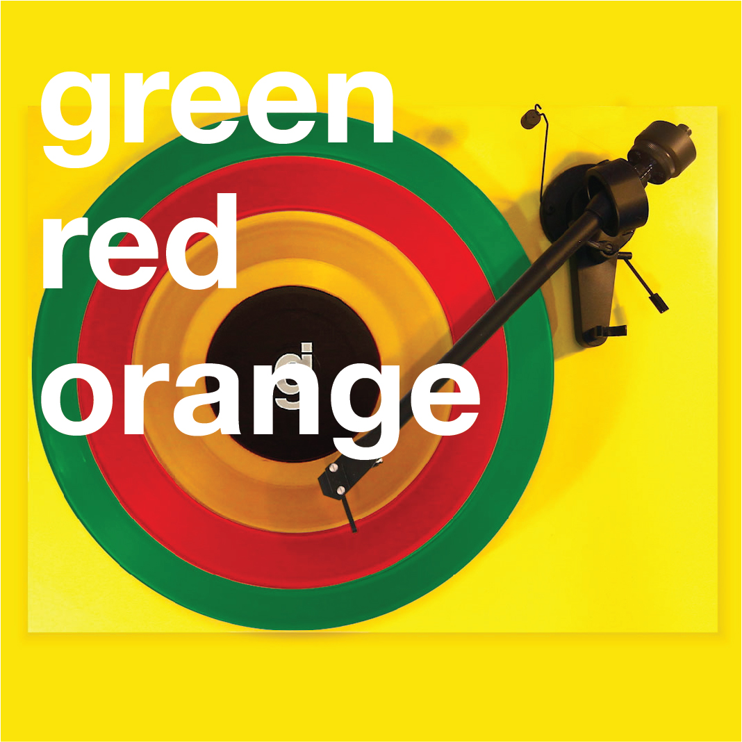 Glassjaw Coloring Book Vinyl Green, Red, Orange